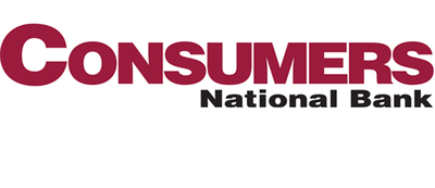Logo for sponsor Consumers National Bank
